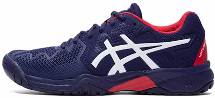 (Youth) ASICS Gel-resolution 8 'Blue Red Black' 1044A018-400 (Youth) ASICS Gel-resolution 8 'Blue Red Black' 1044A018-400