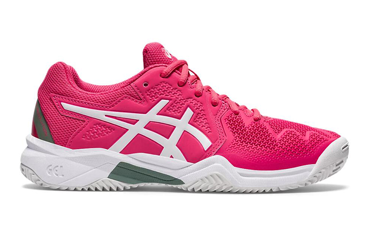 Order (JR) ASICS Gel-Resolution 8 Clay /Wit ''Roze'' 1044A019-702