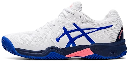 (Youth) ASICS Gel-Resolution 8 Clay 'White Blue' 1044A019-107 (Youth) ASICS Gel-Resolution 8 Clay 'White Blue' 1044A019-107