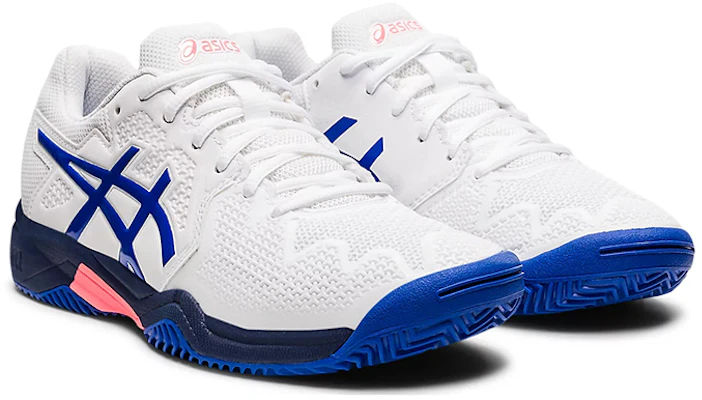 (Youth) ASICS Gel-Resolution 8 Clay 'White Blue' 1044A019-107 Lookbook (Youth) ASICS Gel-Resolution 8 Clay 'White Blue' 1044A019-107
