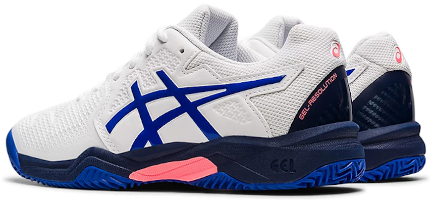 (Youth) ASICS Gel-Resolution 8 Clay 'White Blue' 1044A019-107 Shop (Youth) ASICS Gel-Resolution 8 Clay 'White Blue' 1044A019-107