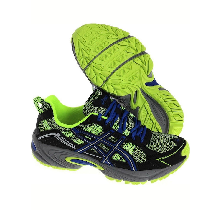 Shop (Youth) ASICS Gel-Venture 4 'Yellow Blue' C404N-0742