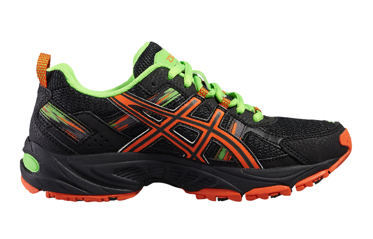 Order (JR) ASICS Gel-Venture 5 ''Zwart Oranje'' C584N-9009