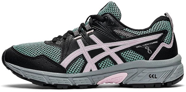 大童 ASICS Gel-Venture 8 舒適耐磨跑步鞋 黑粉綠 Buy 大童 ASICS Gel-Venture 8 舒適耐磨跑步鞋 黑粉綠