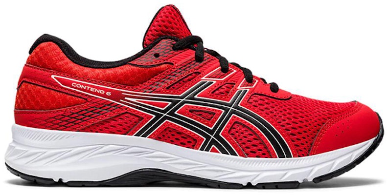 大童 Asics GS 低筒 兒童跑步鞋 紅黑 Order 大童 Asics GS 低筒 兒童跑步鞋 紅黑