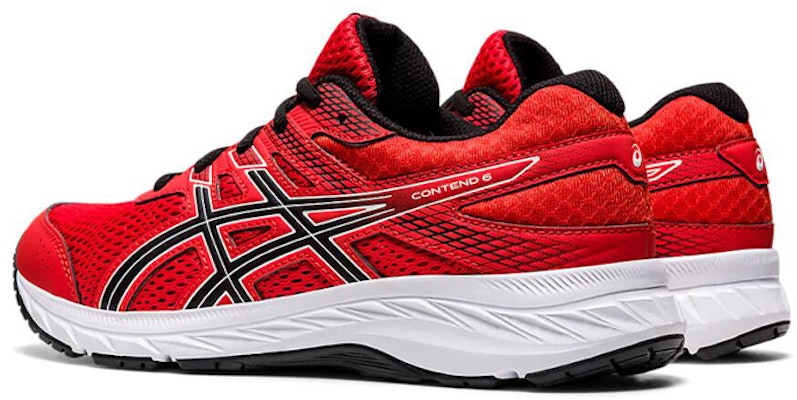 大童 Asics GS 低筒 兒童跑步鞋 紅黑 Lookbook 大童 Asics GS 低筒 兒童跑步鞋 紅黑