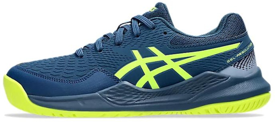 (Youth) ASICS Gel Resolution 9 'Mako Blue Safety Yellow' 1044A067-404 Buy (Youth) ASICS Gel Resolution 9 'Mako Blue Safety Yellow' 1044A067-404