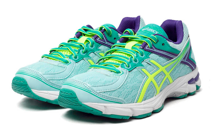 Lookbook (JR) ASICS GT-1000 4 '薄荷蓝黄' 运动鞋 C558N-4407