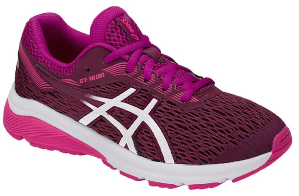 (JR) ASICS GT-1000 7 紫色/红色 跑鞋 1014A005-500 Lookbook (JR) ASICS GT-1000 7 紫色/红色 跑鞋 1014A005-500