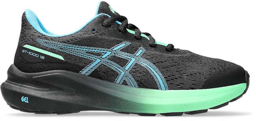 (Youth) ASICS GT 1000 13 'Black Digital Aqua' 1014A343-001 Buy (Youth) ASICS GT 1000 13 'Black Digital Aqua' 1014A343-001