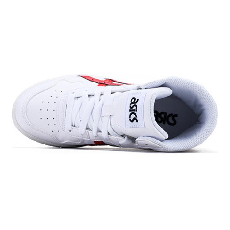 Order 大童 Asics Japan L 舒適 簡潔休閒 高筒 兒童板鞋 白紅色