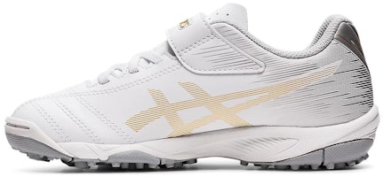 (Youth) ASICS Juniole 6 TF Turf 'White Gold Grey' 1104A045-122 (Youth) ASICS Juniole 6 TF Turf 'White Gold Grey' 1104A045-122