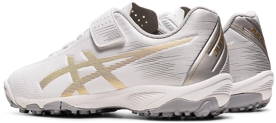 兒童 Asics Juniole 6 TF 舒適 耐磨透氣 低幫 兒童足球鞋 白金色 日版 Lookbook 兒童 Asics Juniole 6 TF 舒適 耐磨透氣 低幫 兒童足球鞋 白金色 日版