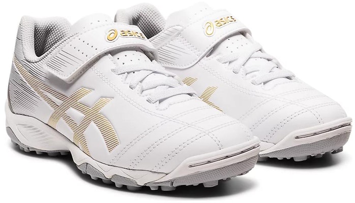兒童 Asics Juniole 6 TF 舒適 耐磨透氣 低幫 兒童足球鞋 白金色 日版 Shop 兒童 Asics Juniole 6 TF 舒適 耐磨透氣 低幫 兒童足球鞋 白金色 日版