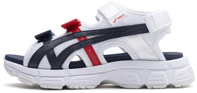 (JR) アシックス KAHANA SD 2 スポーツサンダル 白黒赤 1204A142-100 Order (JR) アシックス KAHANA SD 2 スポーツサンダル 白黒赤 1204A142-100