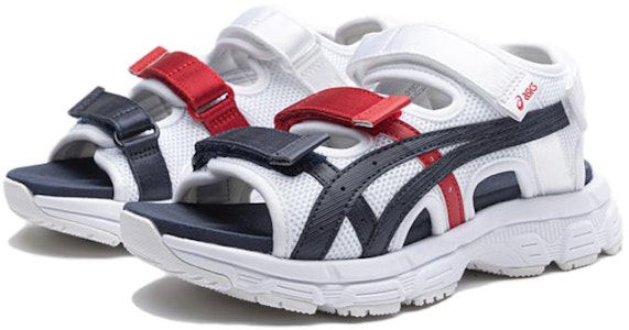 (JR) アシックス KAHANA SD 2 スポーツサンダル 白黒赤 1204A142-100 Shop (JR) アシックス KAHANA SD 2 スポーツサンダル 白黒赤 1204A142-100