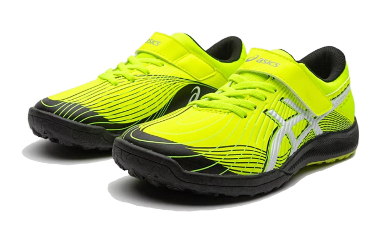 Lookbook 兒童 Asics Lazerbeam Fh-Mg 舒適 耐磨透氣 低幫 兒童跑步鞋 螢光黃色