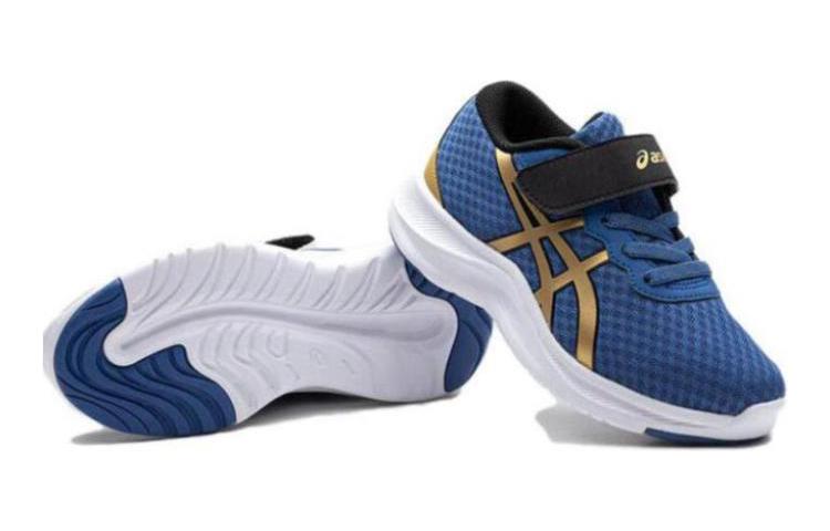 Shop (JR) ASICS Lazerbeam MH Zapatos 'Azul Oro Negro' 1154A153-402