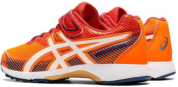 大童 Asics Lazerbeam RG-MG 緩震防滑 魔術貼 低幫運動跑步鞋 橘紅 Shop 大童 Asics Lazerbeam RG-MG 緩震防滑 魔術貼 低幫運動跑步鞋 橘紅