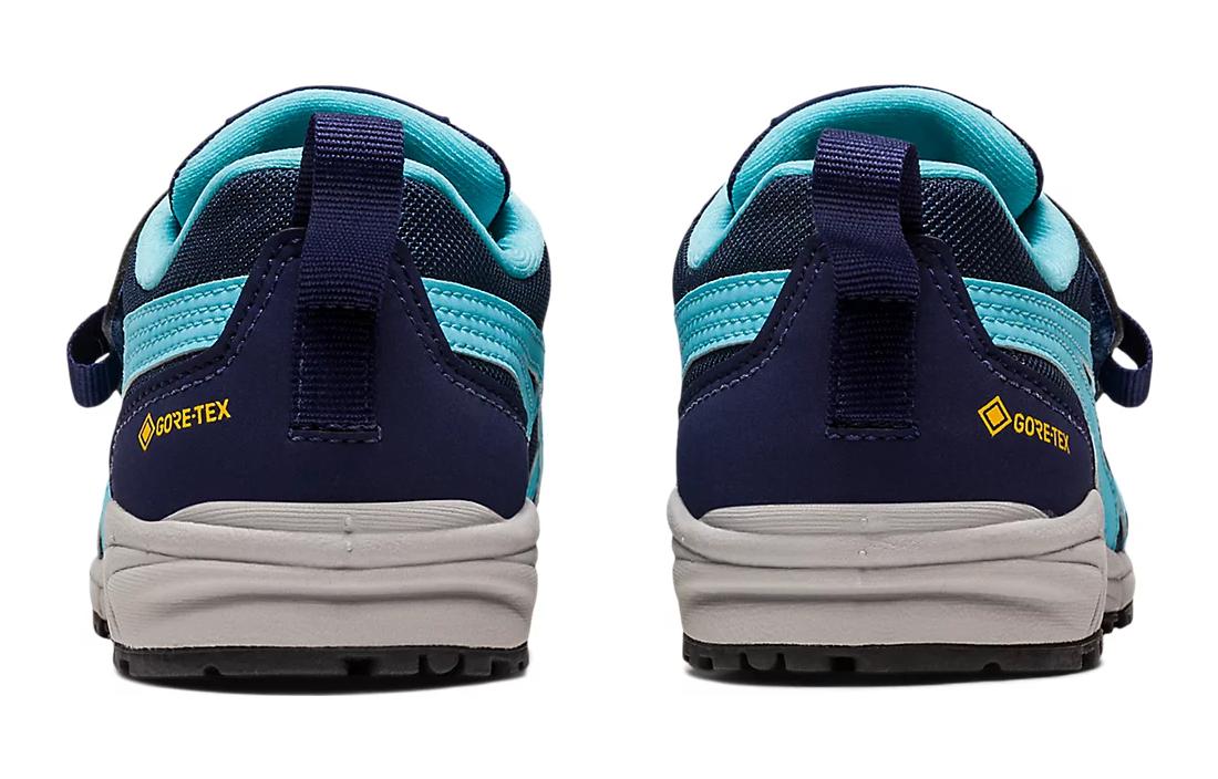 Shop 兒童 Asics 舒適 透氣 低幫 兒童戶外鞋 藍色