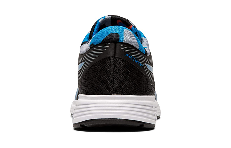 Shop (JR) ASICS Patriot 11 Kasut Sukan Hitam/Biru 1014A089-001