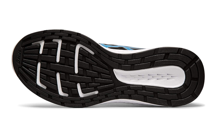 Purchase (JR) ASICS Patriot 11 Kasut Sukan Hitam/Biru 1014A089-001