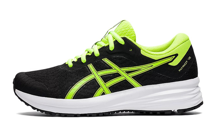 Buy (JR) ASICS Patriot 12 'Hitam Hijau Hazard' 1014A139-011