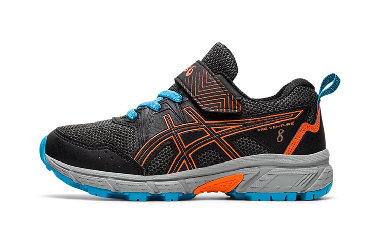 (Youth) ASICS Pre Venture 8 'Black Marigold Orange'