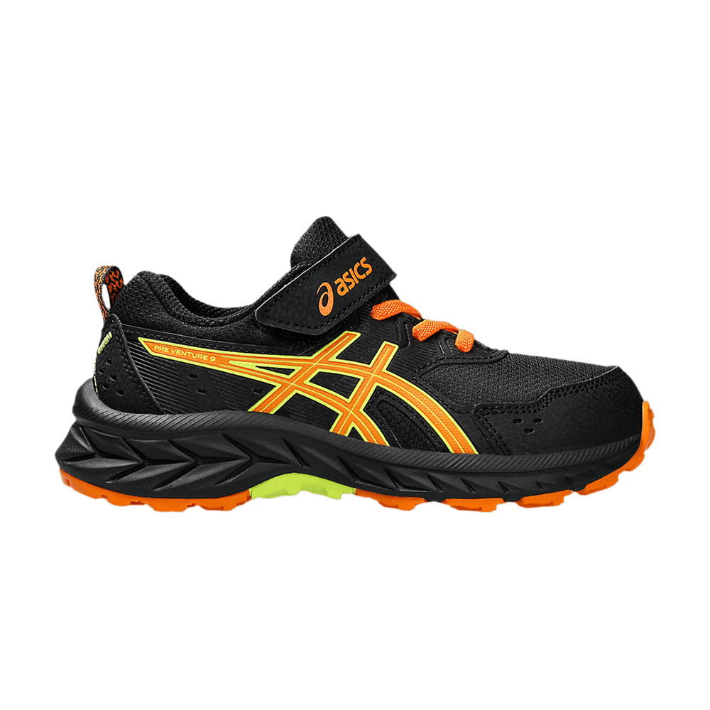 (Youth) ASICS Pre Venture 9 'Black Bright Orange' 1014A277-002
