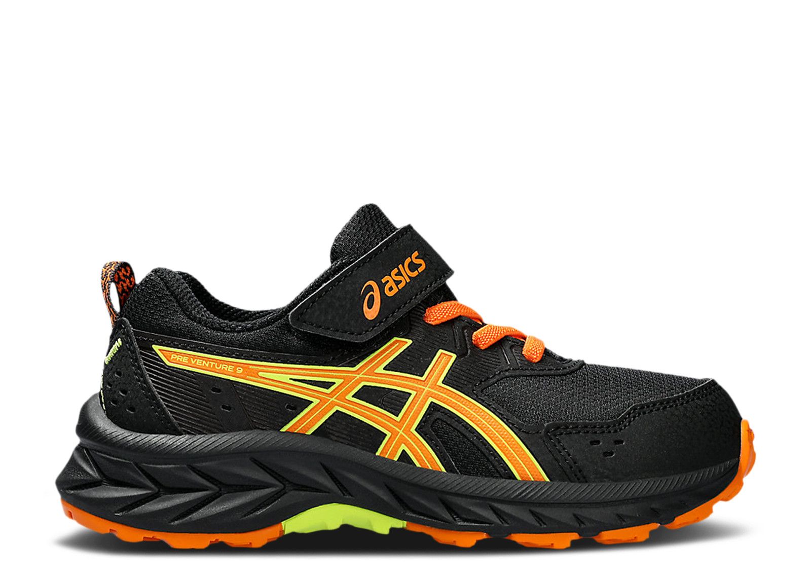 (Youth) ASICS Pre Venture 9 'Black Bright Orange' 1014A277-002