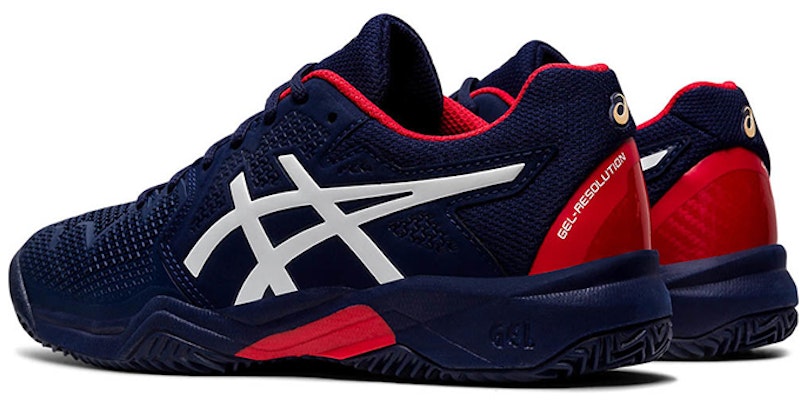 (Youth) ASICS Resolution 8 Clay Sneakers Blue 1044A019-400 Shop (Youth) ASICS Resolution 8 Clay Sneakers Blue 1044A019-400