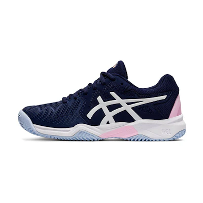 (Youth) ASICS Resolution 8 Clay Dark Blue 'Beige'