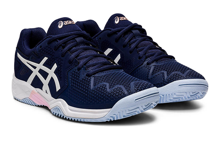 Lookbook (JR) ASICS Resolution 8 Clay Bleu Foncé ''Beige''. 1044A019-401