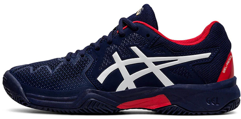 (JR) ASICS Resolution 8 Clay Sportschoenen Blauw 1044A019-400 Buy (JR) ASICS Resolution 8 Clay Sportschoenen Blauw 1044A019-400