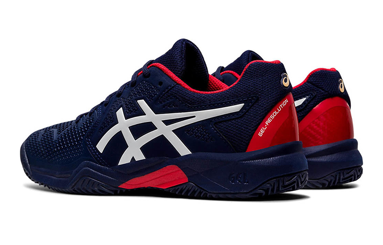 Shop (JR) ASICS Resolution 8 Clay Sportschoenen Blauw 1044A019-400