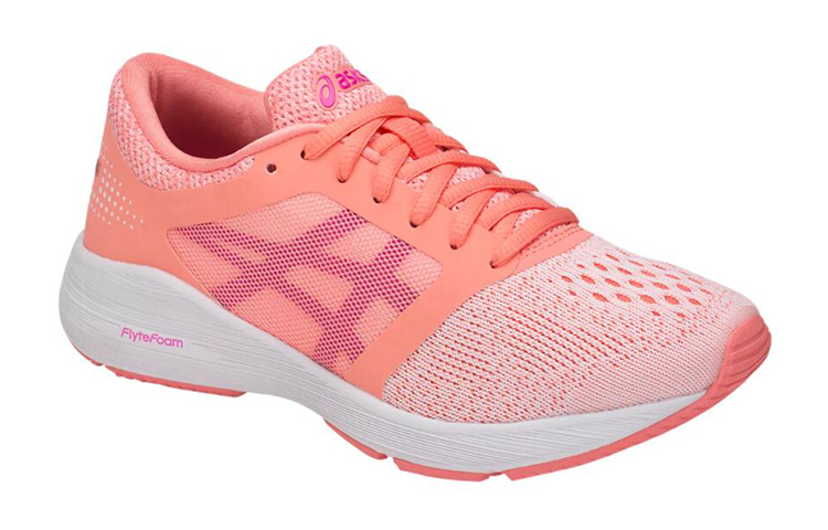 Lookbook (JR) ASICS Roadhawk FF Pink/Weiß Damen Laufschuhe C743N-0620