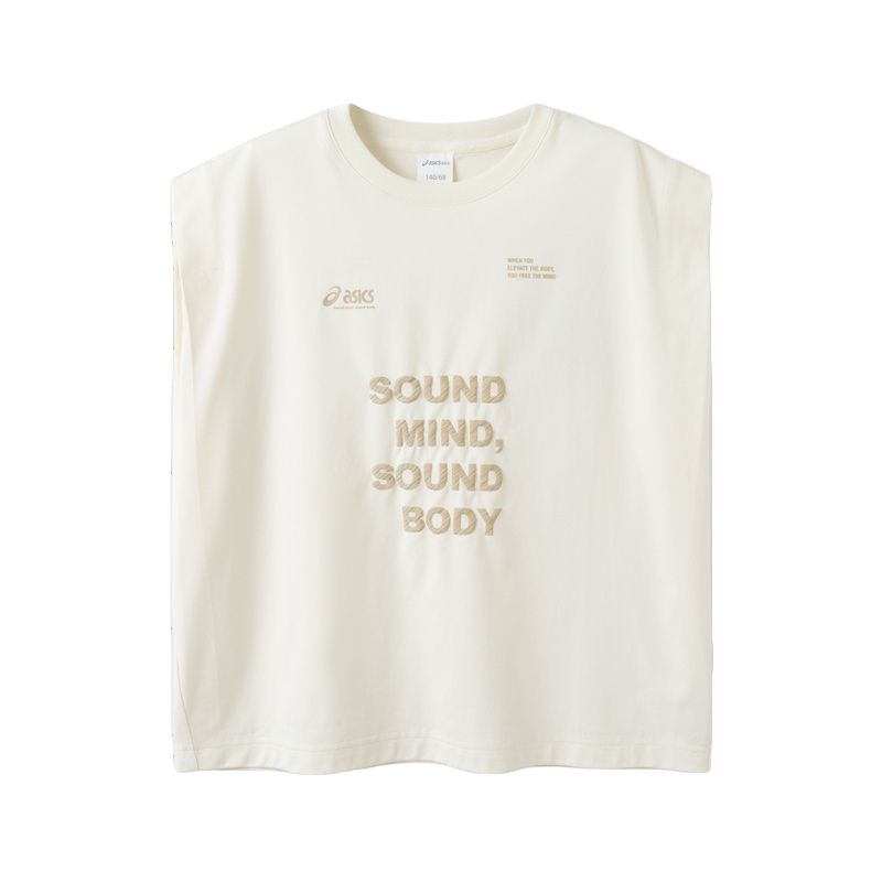 (Youth) ASICS SS24 Relaxed Pullover Vest Off-White Youth 332241175046-8853