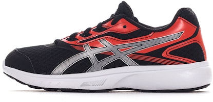 (Youth) ASICS Stormer 'Black Red' C724N-9006 (Youth) ASICS Stormer 'Black Red' C724N-9006