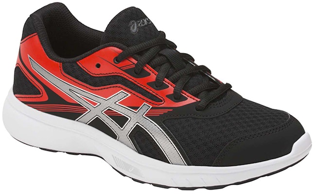 (JR) ASICS Stormer 'Negro Rojo' C724N-9006 Shop (JR) ASICS Stormer 'Negro Rojo' C724N-9006