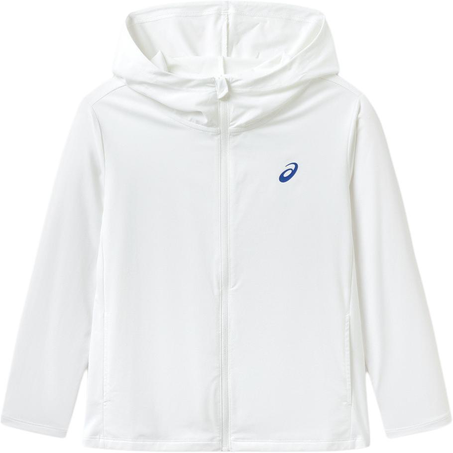 (Youth) ASICS Youth Sun Protection Jacket Soft Breathable Solid White 332241053089-10