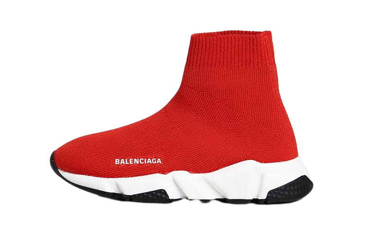 (Youth) Balenciaga Speed 1.0 'Logo High-Top Red' 597425W2DB26561