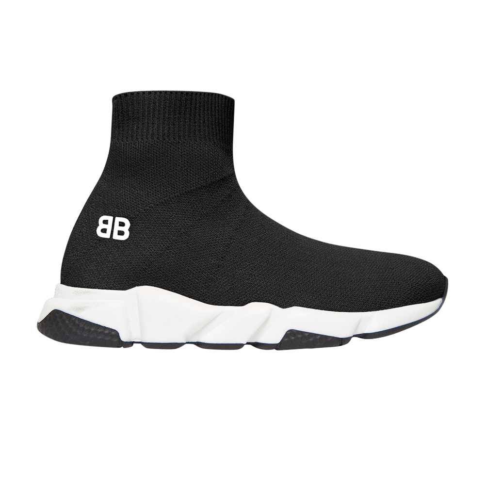 (Youth) Balenciaga Speed Trainer 'Black White' 527245-W05G0-1000