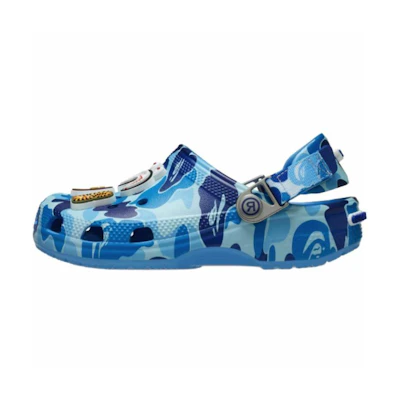 (Youth) BAPE Crocs Classic Clog 'ABC Camo - Blue'