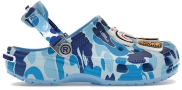 (JR) BAPE x Crocs Classic Clog 'ABC Camo - Azul' 210285-4TB Order (JR) BAPE x Crocs Classic Clog 'ABC Camo - Azul' 210285-4TB