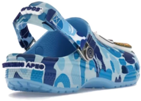 (Youth) BAPE x Crocs Classic Clog 'ABC Camo - Blue' 210285-4TB Shop (Youth) BAPE x Crocs Classic Clog 'ABC Camo - Blue' 210285-4TB