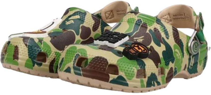 (JR) BAPE x Crocs Classic Clog 'ABC Camo - Verde' 210285-212 Shop (JR) BAPE x Crocs Classic Clog 'ABC Camo - Verde' 210285-212