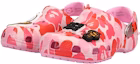 Lookbook (JR) BAPE x Crocs Classic Clog 'ABC Camo - Merah Jambu' 210285-6I2