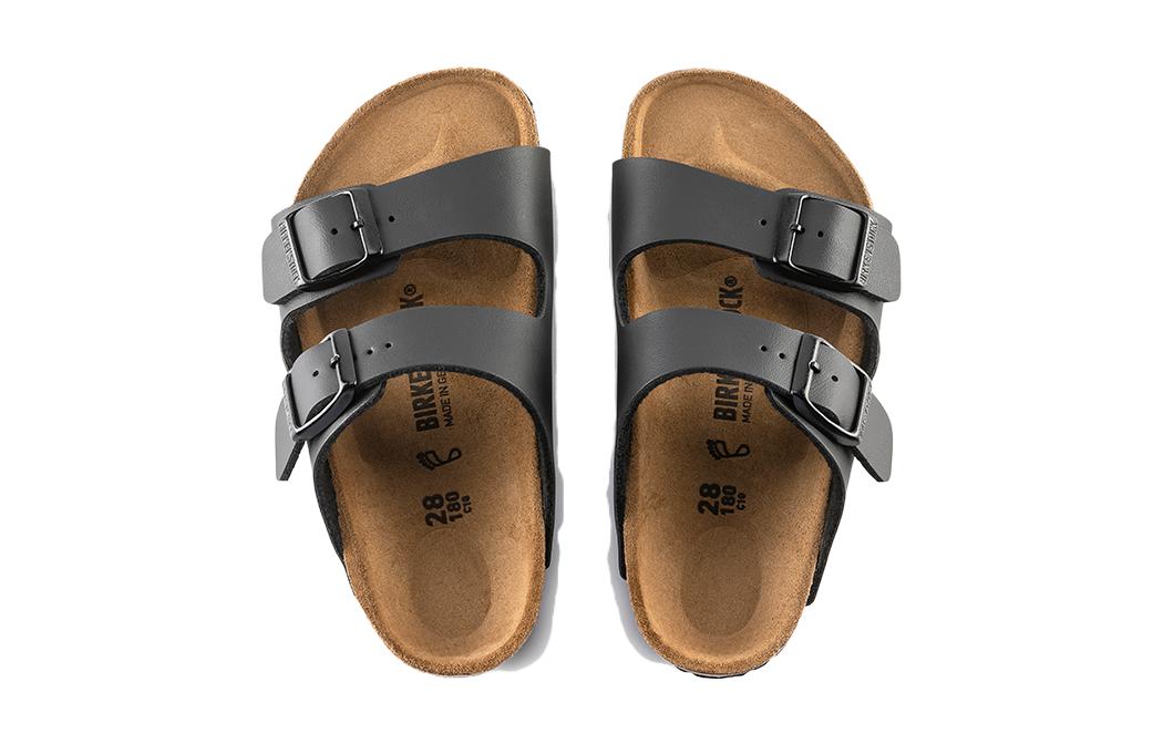 Shop (Youth) Birkenstock Arizona Birko-Flor Sandals 'Black' 1005127