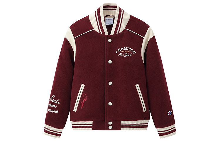 (Youth) Champion Kids Youth Baseball Jacket - Stylish Long Sleeve Casual Wear 25FW-WT006
