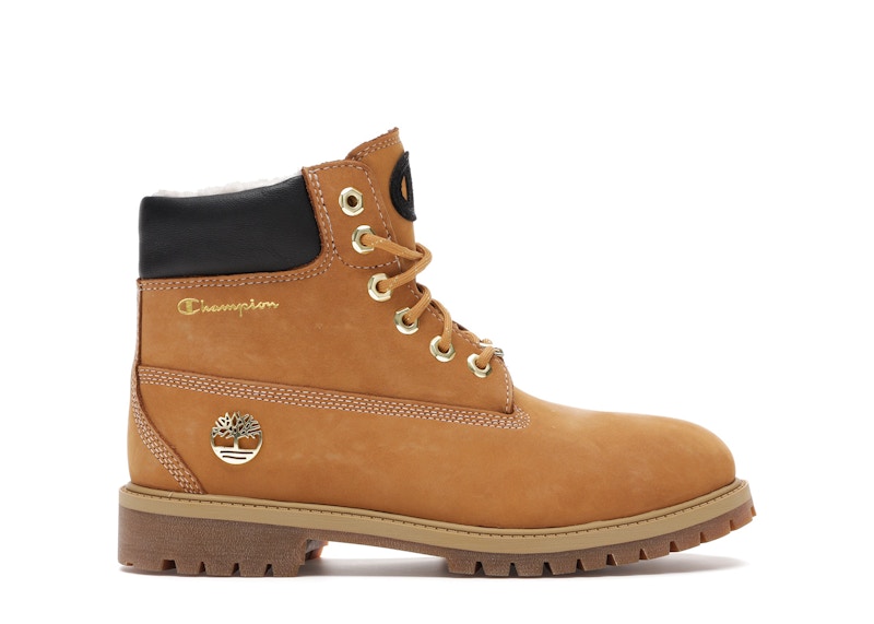 (Youth) Champion x Timberland 6 Inch Premium Shearling 'Wheat Nubuck' TB0A1UCU231